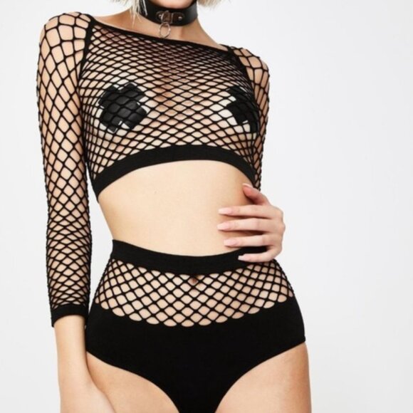 ❤️ Fishnet Sexy Set Lingerie